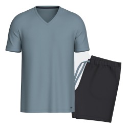 Pyjama Court IMPETUS Soft Premium - Bleu Clair - Impetus : vente py...