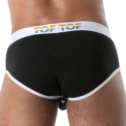 Slip Joyful Pride TOF Paris - Noir - TOF Paris : vente slips et ban...