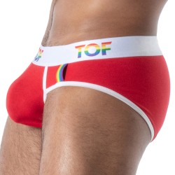 Slip Joyful Pride TOF Paris - Rouge - TOF Paris : vente slips et ba...