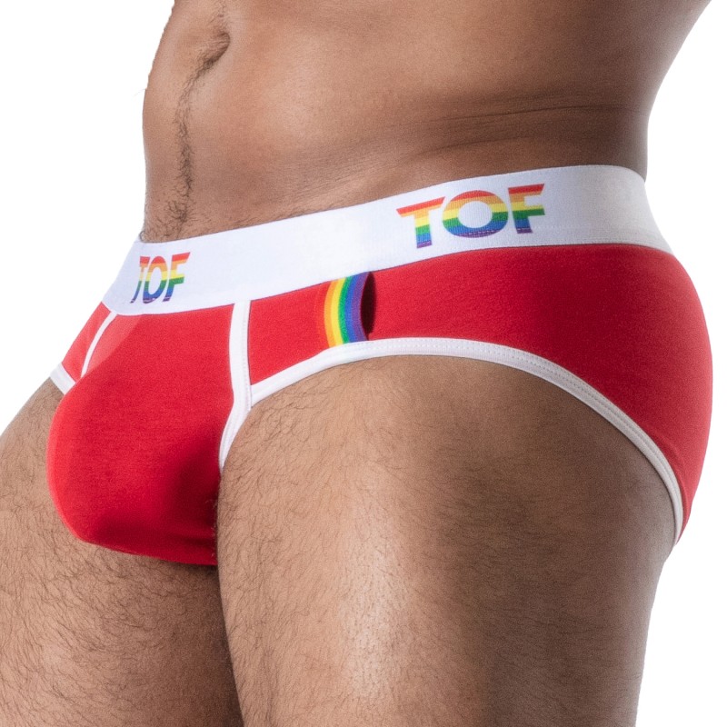 Briefs Orgoglio Gioioso TOF Parigi - Rosso - TOF Paris : vendita di...