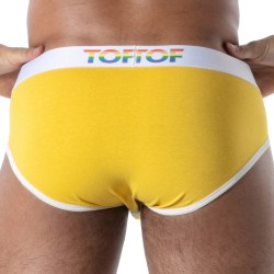 Slip Joyful Pride TOF Paris - Jaune - TOF Paris : vente slips et ba...