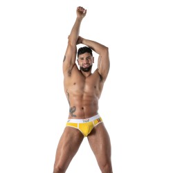 Slip Joyful Pride TOF Paris - Jaune - TOF Paris : vente slips et ba...