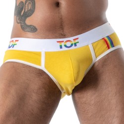 Slip Joyful Pride TOF Paris - Jaune - TOF Paris : vente slips et ba...
