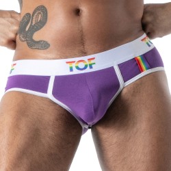 Slip Joyful Pride TOF Paris - Violet - TOF Paris : vente slips et b...