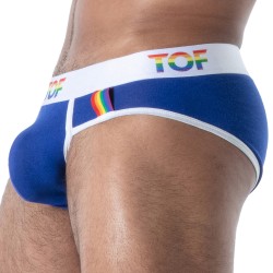 Slip Joyful Pride TOF Paris - Bleu - TOF Paris : vente slips et ban...
