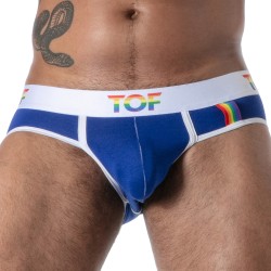 Slip Joyful Pride TOF Paris - Bleu - TOF Paris : vente slips et ban...
