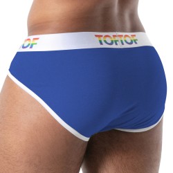 Slip Joyful Pride TOF Paris - Bleu - TOF Paris : vente slips et ban...