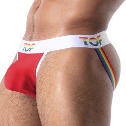 Jockstrap Joyful Pride TOF Paris - Rouge - TOF Paris : vente string...