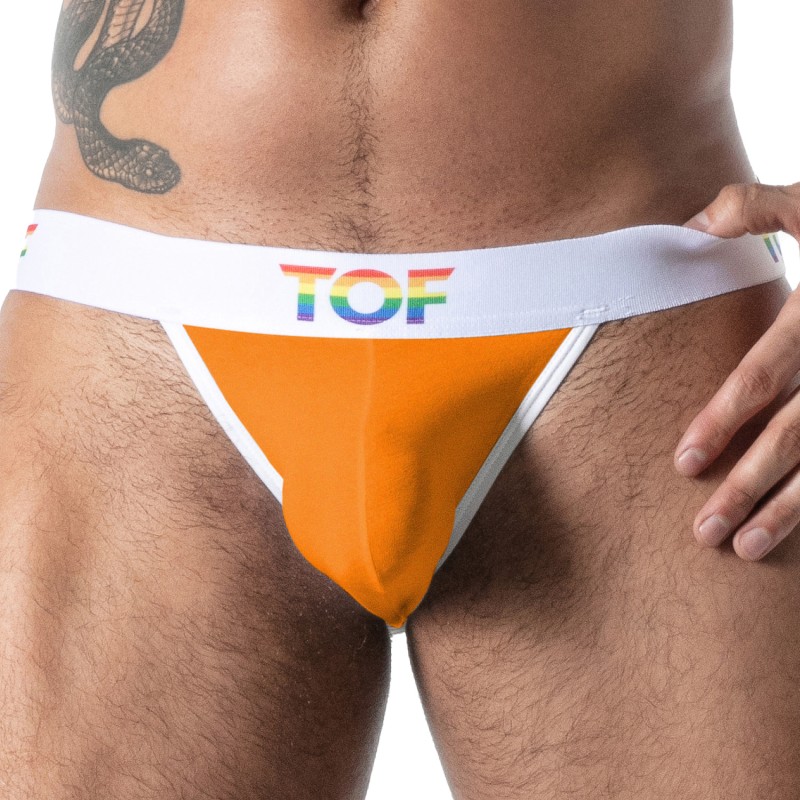 Jockstrap Joyful Pride TOF Paris - Orange - TOF Paris : vente strin...