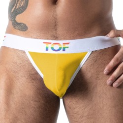 Jockstrap Joyful Pride TOF Paris - Jaune - TOF Paris : vente string...