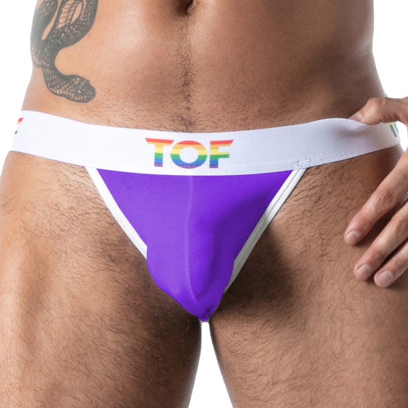 Jockstrap Joyful Pride TOF Paris - Violet - TOF Paris : vente strin...