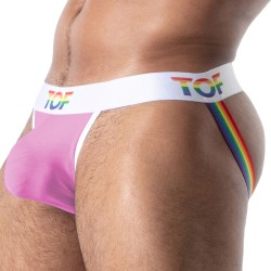 Jockstrap Joyful Pride TOF Paris - Rose - TOF Paris : vente strings...