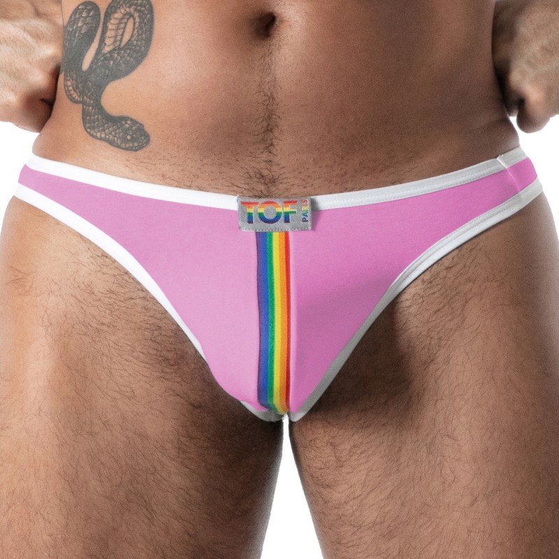 String Joyful Pride TOF Paris - Rose - TOF Paris : vente strings ho...