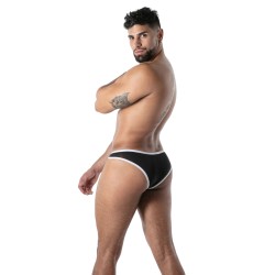 Slip, Tanga de la marque TOF PARIS - Mini Slip Microfibre Mon Amour TOF Paris - Noir - Ref : TOF640N
