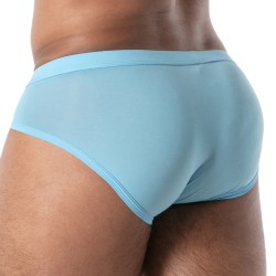Slip, Tanga de la marque TOF PARIS - Slip Microfibre Mon Amour TOF Paris - Bleu - Ref : TOF641BU