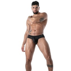 Slip, Tanga de la marque TOF PARIS - Slip Microfibre Mon Amour TOF Paris - Noir - Ref : TOF641N