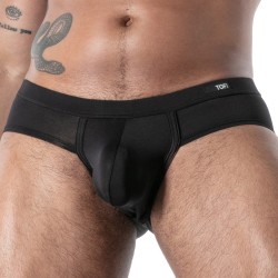 Slip, Tanga de la marque TOF PARIS - Slip Microfibre Mon Amour TOF Paris - Noir - Ref : TOF641N