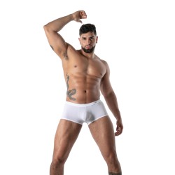 Boxer, shorty de la marque TOF PARIS - Trunk Microfibre Mon Amour TOF Paris - Blanc - Ref : TOF642B