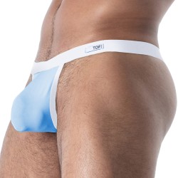 String de la marque TOF PARIS - String Microfibre Mon Amour TOF Paris - Bleu - Ref : TOF643BU