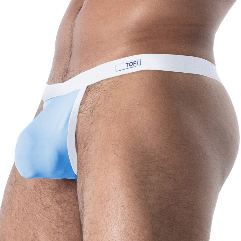 Thong of the brand TOF PARIS - copy of String Microfibre Mon Amour TOF Paris - Noir - Ref : TOF643BU