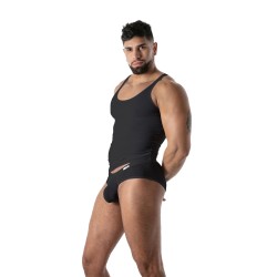 Débardeur de la marque TOF PARIS - Débardeur Microfibre Mon Amour TOF Paris - Noir - Ref : TOF647N