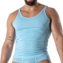 Débardeur de la marque TOF PARIS - Débardeur Microfibre Mon Amour TOF Paris - Bleu - Ref : TOF647BU