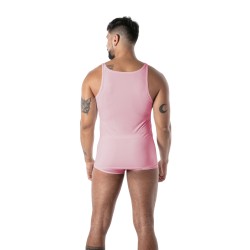 Débardeur de la marque TOF PARIS - Débardeur Microfibre Mon Amour TOF Paris - Rose - Ref : TOF647P