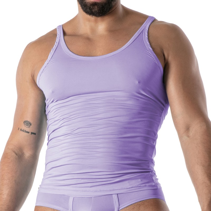 Débardeur de la marque TOF PARIS - Débardeur Microfibre Mon Amour TOF Paris - Violet - Ref : TOF647V