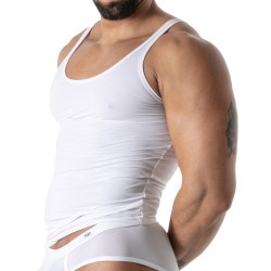 Débardeur de la marque TOF PARIS - Débardeur Microfibre Mon Amour TOF Paris - Blanc - Ref : TOF647B