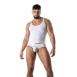 Débardeur de la marque TOF PARIS - Débardeur Microfibre Mon Amour TOF Paris - Blanc - Ref : TOF647B