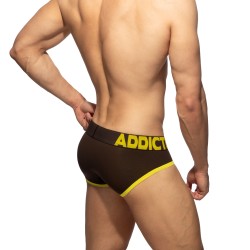 Slip Naked Feeling - Marron - ADDICTED : vente slips et bandeaux po...