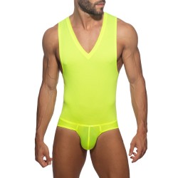 Body del marchio ADDICTED - Tuta Veloz Dry - Giallo Neon - Ref : AD1331 C31