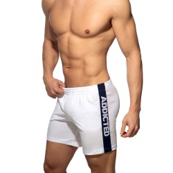 Short de la marque ADDICTED - Short ADDICTED Band - Blanc - Ref : AD1437 C01