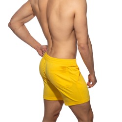 Short de la marque ADDICTED - Short ADDICTED Band - Jaune - Ref : AD1437 C03