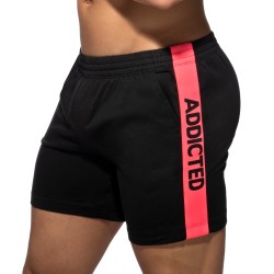 Short de la marque ADDICTED - Short ADDICTED Band - Noir - Ref : AD1437 C10