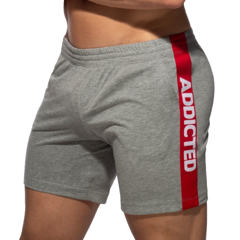 Short de la marque ADDICTED - Short ADDICTED Band - Gris - Ref : AD1437 C11