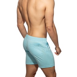 Short de la marque ADDICTED - Short ADDICTED Band - Bleu Ciel - Ref : AD1437 C23