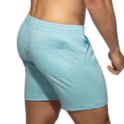 Short de la marque ADDICTED - Short ADDICTED Band - Bleu Ciel - Ref : AD1437 C23