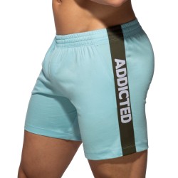 Short de la marque ADDICTED - Short ADDICTED Band - Bleu Ciel - Ref : AD1437 C23