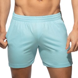 Short de la marque ADDICTED - Short ADDICTED Band - Bleu Ciel - Ref : AD1437 C23