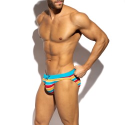 Swim Bikini ADICTO Rayas de los 70 - Turquesa - ES collection : ven...