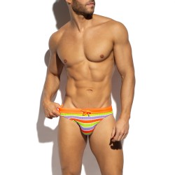 Bikini de Bain ADDICTED 70'S Stripes - Orange - ES collection : ven...