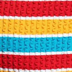 Slip de Bain ADDICTED 70'S Stripes - Turquoise - ES collection : ve...