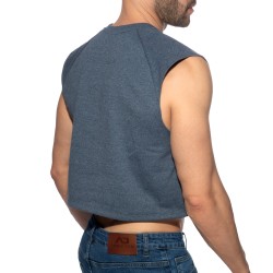 Débardeur de la marque ADDICTED - Crop Top Recycled Cotton ADDICTED - Bleu Marine - Ref : AD1461 C09
