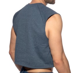 Débardeur de la marque ADDICTED - Crop Top Recycled Cotton ADDICTED - Bleu Marine - Ref : AD1461 C09