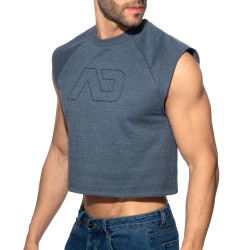 Débardeur de la marque ADDICTED - Crop Top Recycled Cotton ADDICTED - Bleu Marine - Ref : AD1461 C09