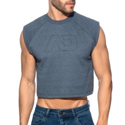 Débardeur de la marque ADDICTED - Crop Top Recycled Cotton ADDICTED - Bleu Marine - Ref : AD1461 C09