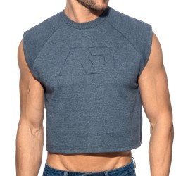 Débardeur de la marque ADDICTED - Crop Top Recycled Cotton ADDICTED - Bleu Marine - Ref : AD1461 C09
