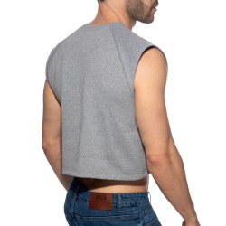 Débardeur de la marque ADDICTED - Crop Top Recycled Cotton ADDICTED - Gris - Ref : AD1461 C11