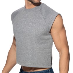 Tank top der Marke ADDICTED - Crop Top recycelte Baumwolle ADDICTED - Grau - Ref : AD1461 C11